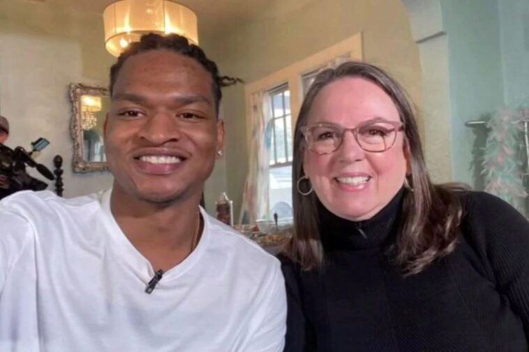 Jamal Hinton and Wanda Dench celebrating 7th thanksgiving