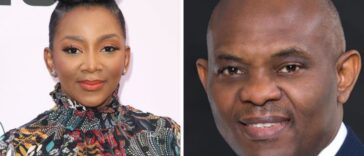 Genevieve Nnaji and Tony Elumelu