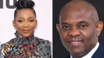 Genevieve Nnaji and Tony Elumelu